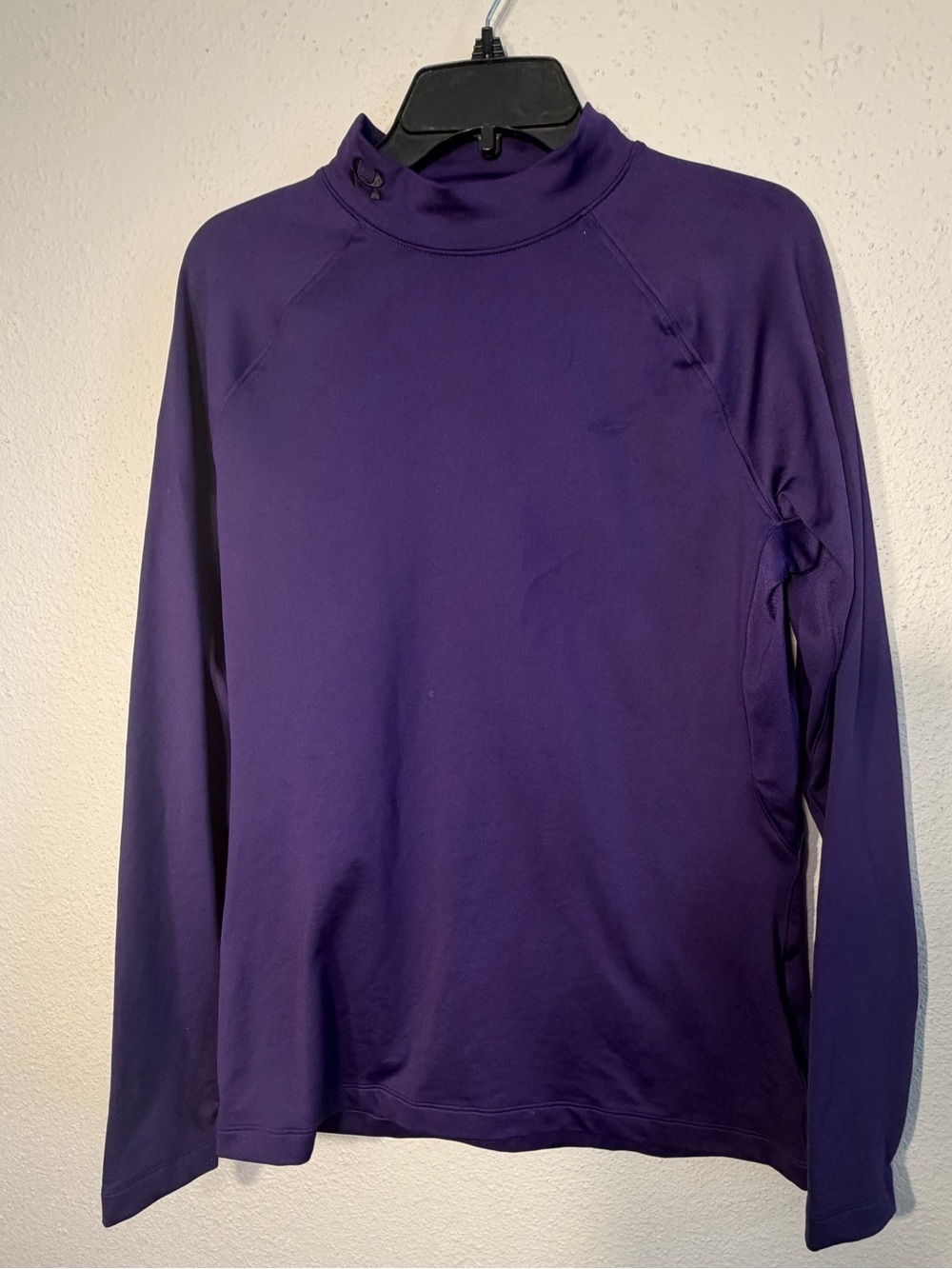 Under Armour Purple Long-Sleeve Mock Neck Top